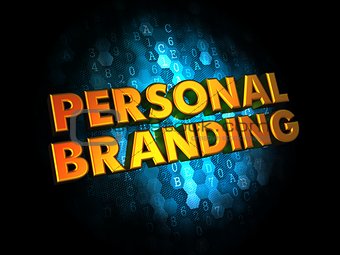 Personal Branding Concept on Digital Background.