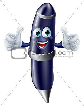 Cartoon pen mascot