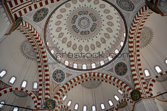 Suleymaniye Mosque - interior view