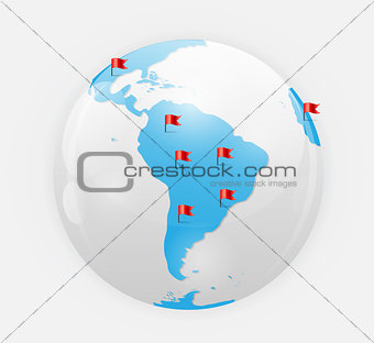 Globe Icon Vector Illustration