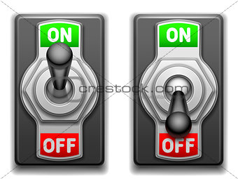 On and Off switches.
