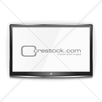 Black LCD TV Screen