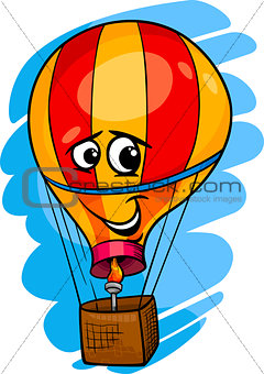 hot air balloon cartoon illustration