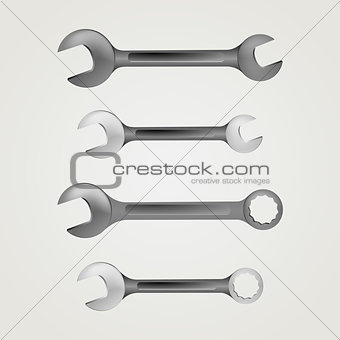 Illustration of wrenches