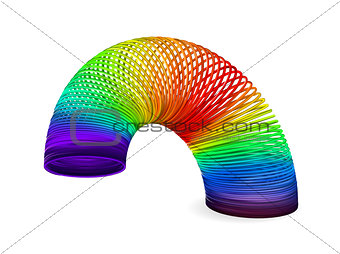 Rainbow spiral spring