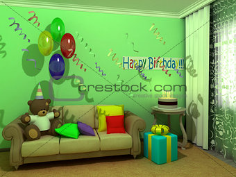 Happy Birthday child room