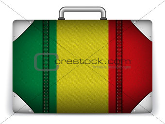Mali Travel Luggage with Flag for Vacation