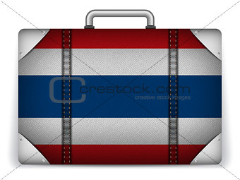 Thailand Travel Luggage with Flag for Vacation
