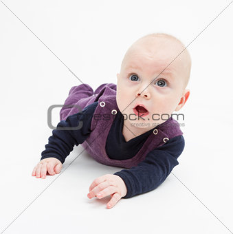surprise toddler on floor