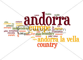 Andorra word cloud