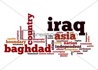 Iraq word cloud