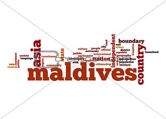 Maldives word cloud