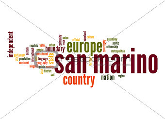 San Marino word cloud
