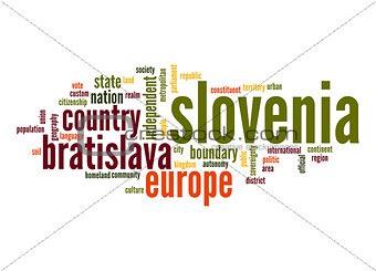 Slovenia word cloud