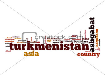 Turkmenistan word cloud