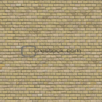 Beige Brick Wall. Seamless Tileable Texture.