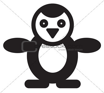 Cute animal penguin - illustration
