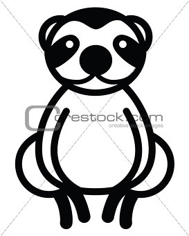 Cute animal sloth - illustration