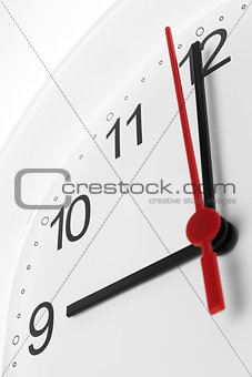 Clock with morning time