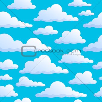 Seamless background clouds on sky