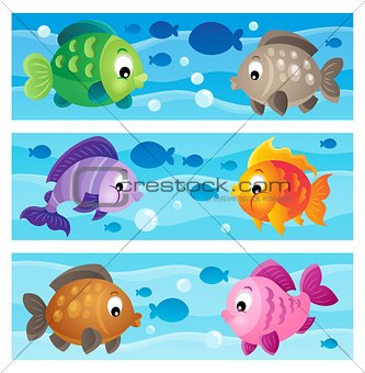 Underwater theme banners 1