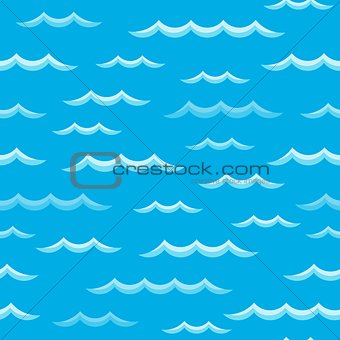 Waves theme seamless background 2
