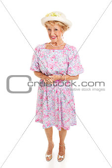 Southern Senior Lady - Isolated