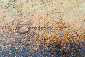 Tan Stones at Lake Bottom