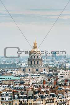  L'Hotel National des Invalides skyline over Paris