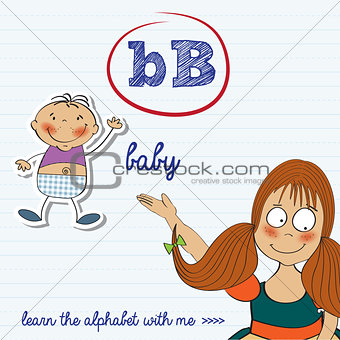 alphabet worksheet of the letter b