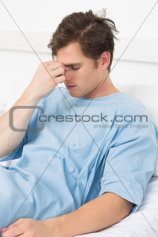 Tensed patient suffering from headache