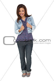 Full length portrait of a young woman