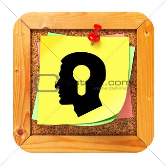Psychological Concept - Sticker on Message Board.