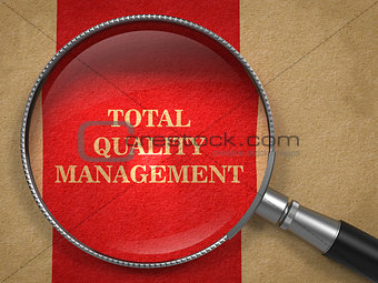 Total Quality Management - Magnifying Glass.