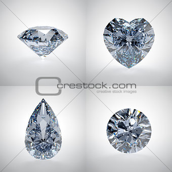 Set of diamonds