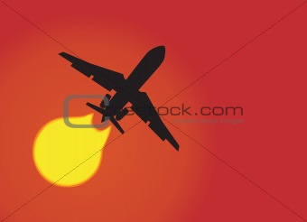 Aeroplane silhouette