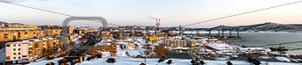 Panoramic view of Petropavlovsk-Kamchatsky city