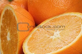 ripe oranges background