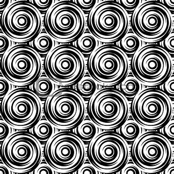 Design seamless monochrome swirl pattern