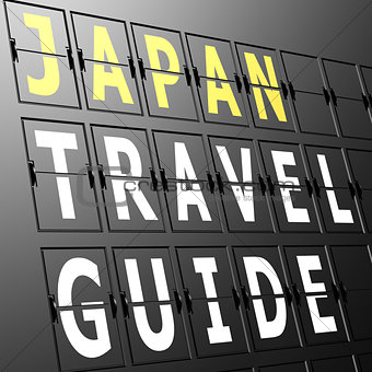 Airport display Japan travel guide