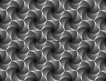 Design seamless hexagonal geometrical pattern
