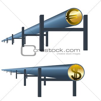 Monetary oil pipe