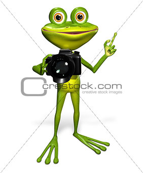 Frog with a camera