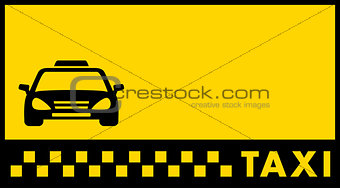 yellow backdrop for taxi visiting card
