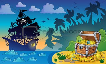 Pirate theme with treasure chest 5