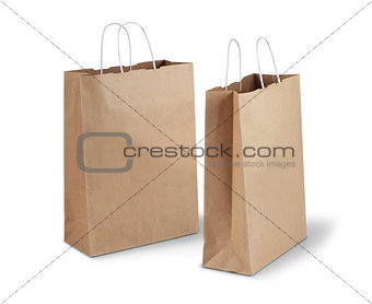 Two brown paper bags