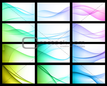 Abstract Color Background Set