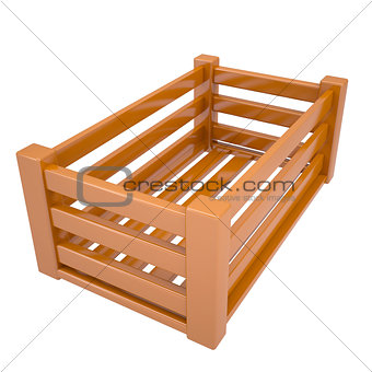 Wooden box for fruits and vegetables