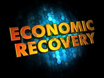 Economic Recovery Concept on Digital Background.