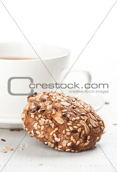Cookie and cup of tea